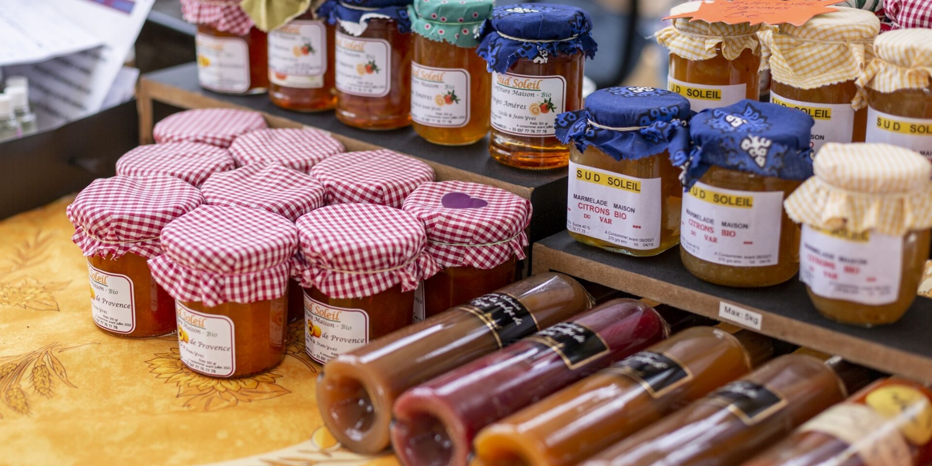 Provençaalse markt op de camping