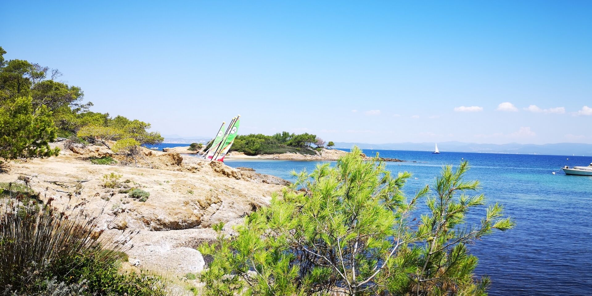 Hondvriendelijk strand in Porquerolles