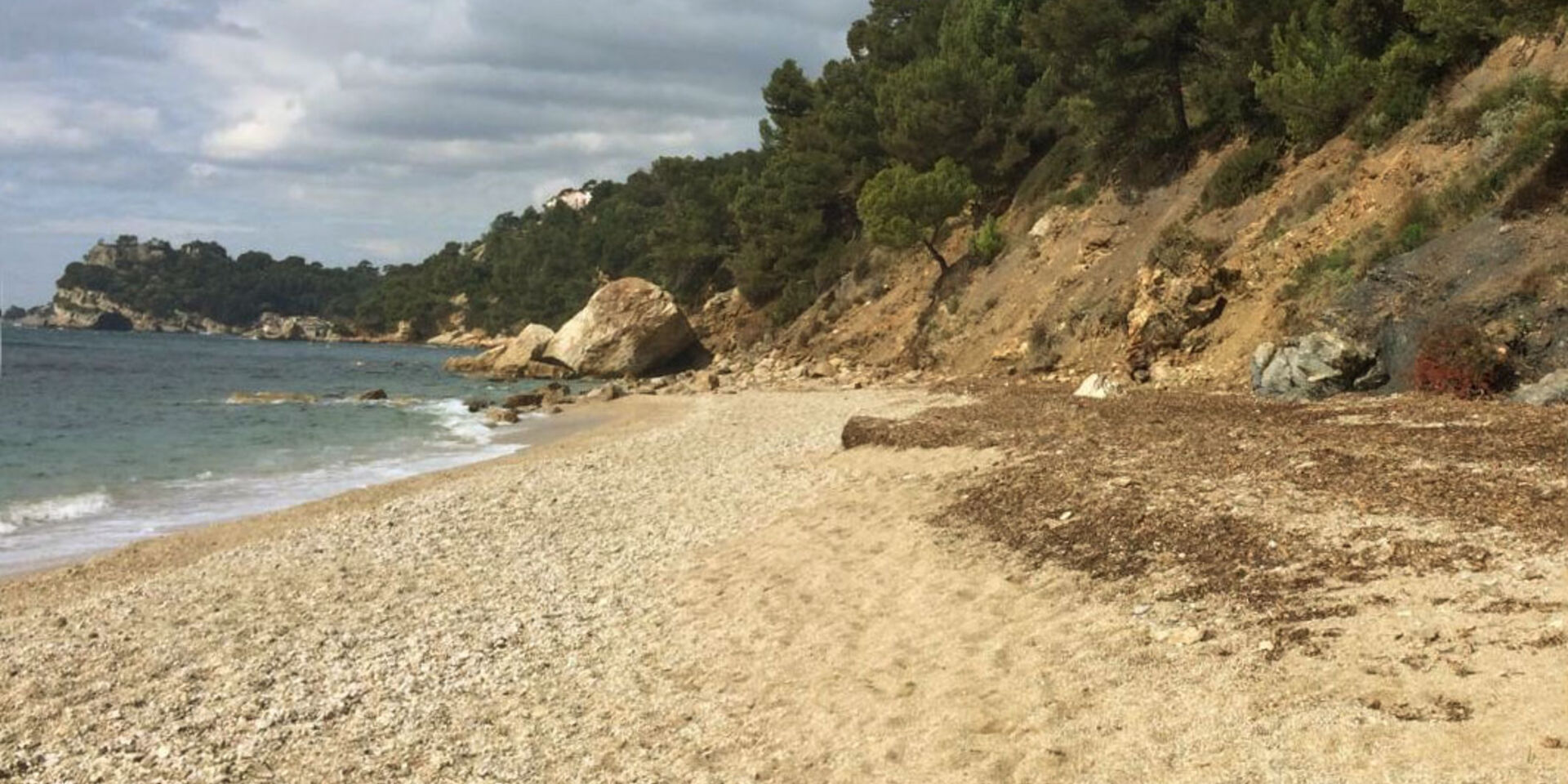 Zandstrand dicht bij Toulon